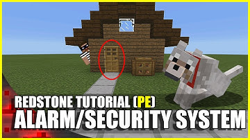 Minecraft PE Redstone: Simple Alarm/Security System!