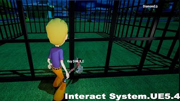 Display Name On Screen Of Object Simple Interact System.UE5.4