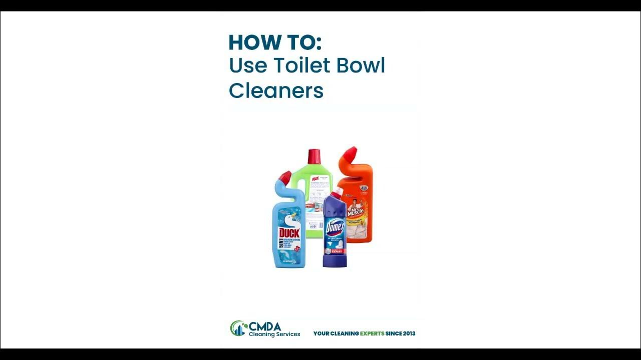 HOW To Use Toilet Bowl Cleaners YouTube
