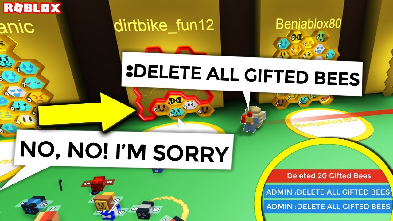 I Deleted His Bees If He Didnt Do As I Said Roblox Bee Swarm Simulator Trolling - roblox bee swarm simulator deleted