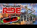 PLAYING APEX LEGENDS WITH A TONY HAWK RIDE Wii BOARD - Community Controllers #1