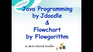 Java Progrmming by Jdoodle and Flow Chart by Flowgorithm