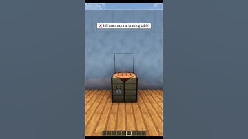 Minecraft : Hidden Crafting Table | #shorts #minecraft