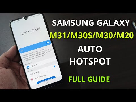 Samsung Galaxy M31/M30s/M20 : Auto Hotspot Full Guide