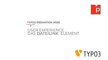 TYPO3#029 TYPO3 Content Elemente / Dateilinks & Dateisammlungen