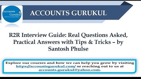 R2R Interview Guide: Real Questions Asked, Practical Answers with Tips & Tricks – by Santosh Phulse