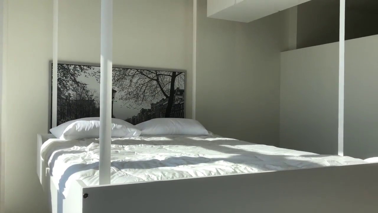 Space Saving Smart Bed Drops From Ceiling