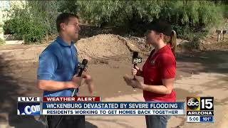Flooding in Wickenburg, Arizona. Amber's reporting on the aftermath.
