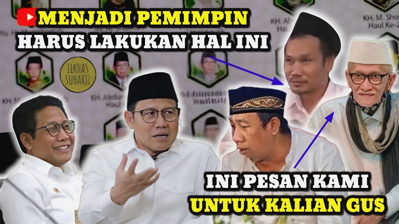 Gus Baha Kompak Gojlok Cak Imin bersama Gus Qoyum dan Kyai Miftahul Akhyar di Haul KH Bisri Syansuri
