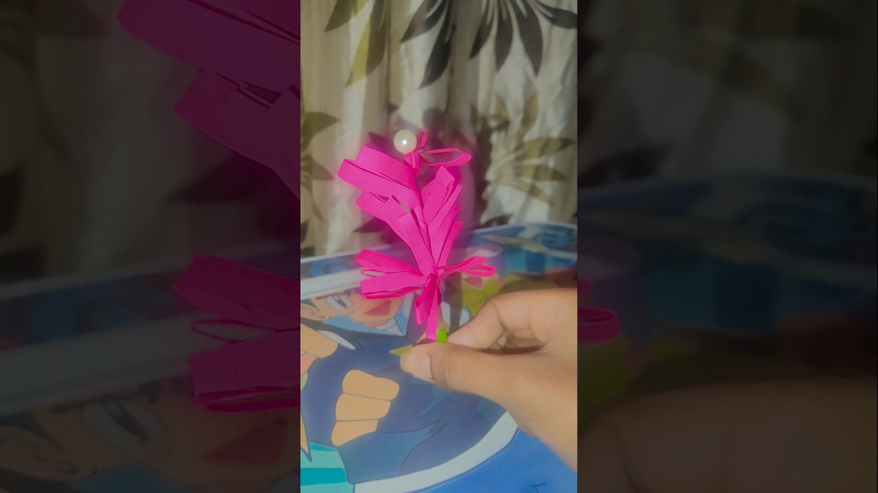 flower with using sticky notes