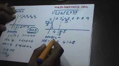 18. Vedic Mathematics - Squareroots -2 (For Any Number)