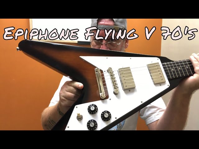 Epiphone Flying V 70's - Tobacco Burst Demo