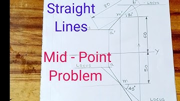Mid Point Problem on Straight Lines | Engineering Graphics