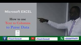 How to use Text to Columns to Parse Data in Excel