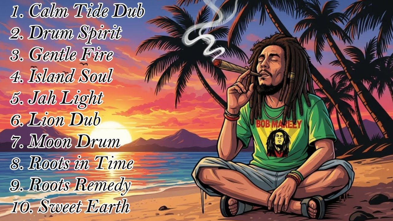 🌅 Palm Tree Reflections | Calm Reggae Music