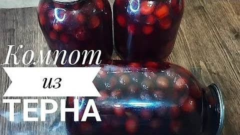 Компот из терна. Полезный напиток из тернослив. Укрепляем иммунную систему!