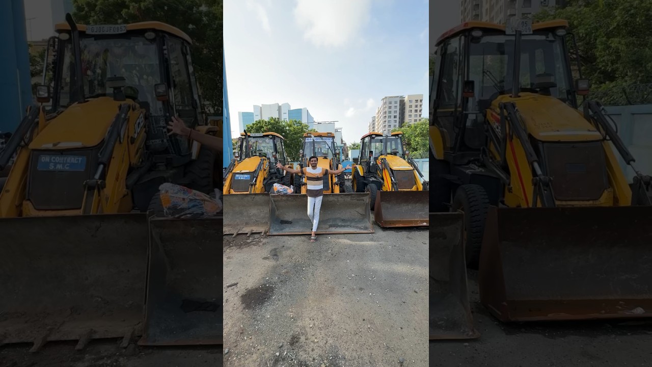 3 real jcb vs one toy jcb 