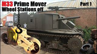 M33 Prime Mover, Wheel Station Removal, On our on going Tank Restoration