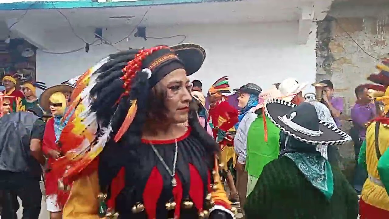 Carnaval de Santa Maria Apipilhuasco 2024 Barrio plan 👹🪈🎺🎻