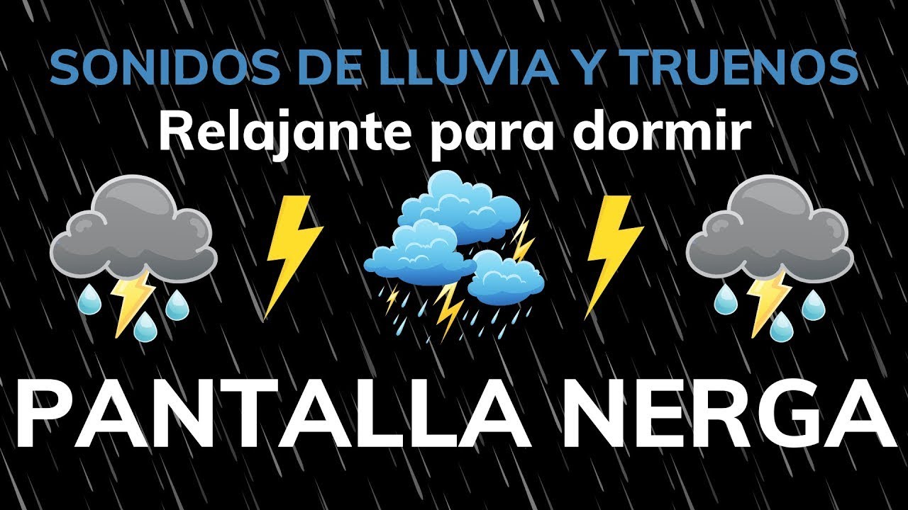 Sonido de Lluvia y Truenos , Suena de lluvia para dormir💤 Lluvia en el ...