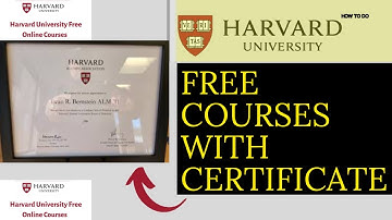 Harvard University just Released a Free Online Courses 2025/6 - HowToDo