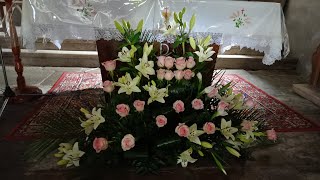 🌸🌷Tips y tutoriales de floristería para principiantes. Arreglo floral de altar para iglesia🌸🌷