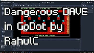 Dangerous Dave game clone made in GoDot game engine
