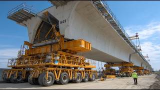Launching Gantries Build High-speed Rail Viaducts Fast. Mega Construction Documentary