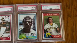 Famous 1981 Topps Complete HOF Run!!  59 Cards + Pete Rose!! Profile