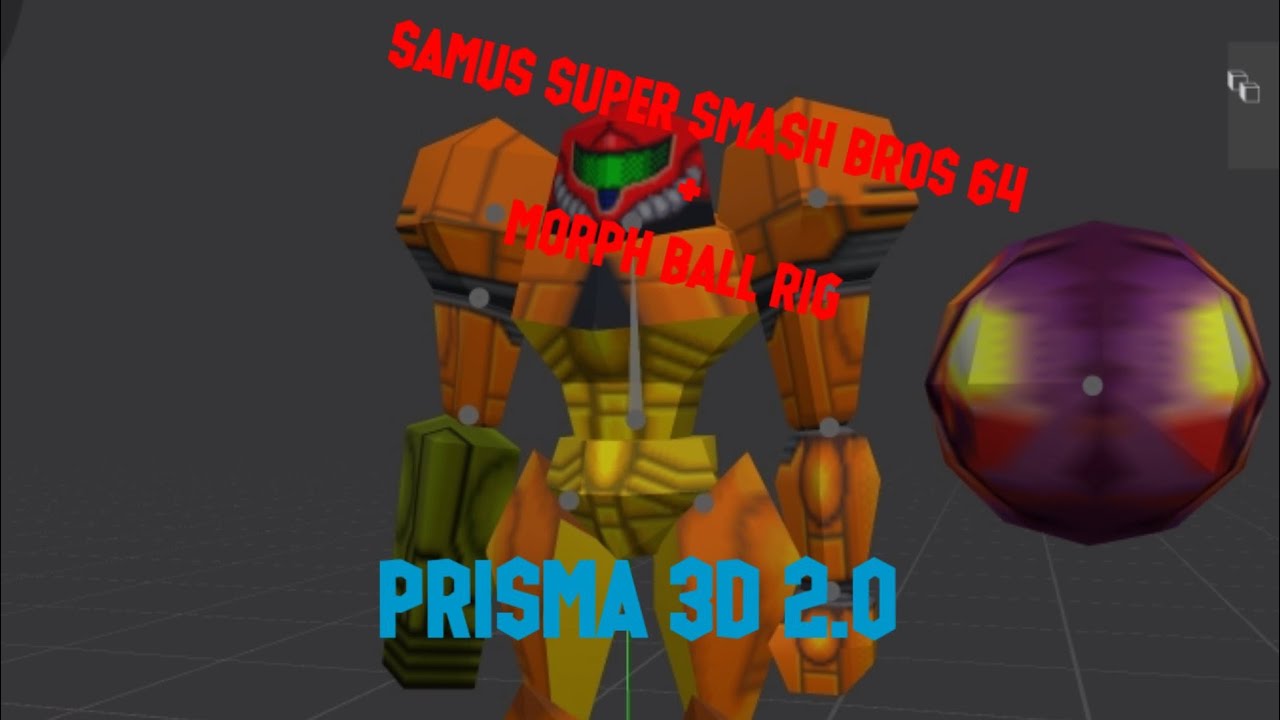 Samus Rig super smash bros (64) samus model rig - YouTube