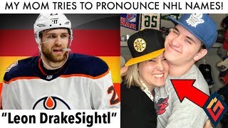 MY MOM TRIES TO PRONOUNCE NHL PLAYER NAMES, PART 2! (Hockey Quiz Draisaitl  Funny Moments 2019-20) 