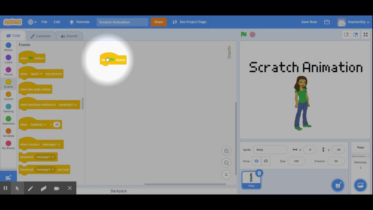 Scratch Animation Program - Part 2 (with audio) - YouTube
