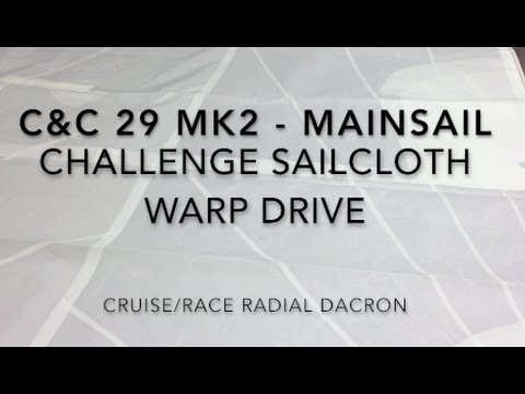 New C&C 29 Mainsail - Challenge Sailcloth Warp Drive