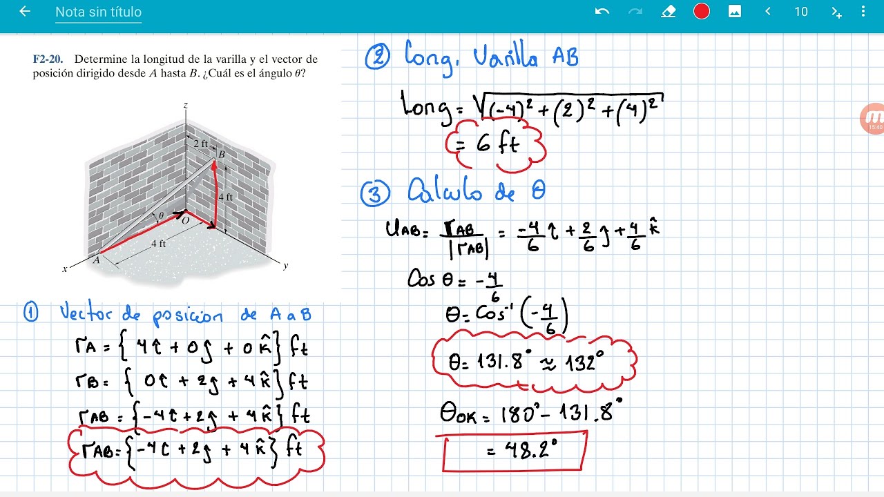PROBLEMA FUNDAMENTAL 2.2O DEL LIBRO DE ESTATICA HIBBELER 