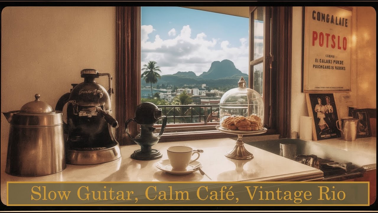 Retro Rio Bossa Nova Jazz Coffee Lounge for Focus & Study | Vintage 1960s Brazilian Guitar Calm Ep10
