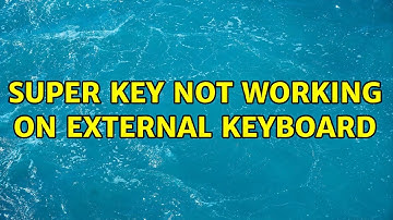 Ubuntu: Super key not working on external keyboard