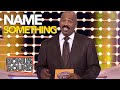 NAME SOMETHING... ICONIC ANSWERS On Family Feud With Steve Harvey!