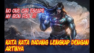 Kata kata Hero Badang lengkap dengan artinya - Mobile Legend Indonesia