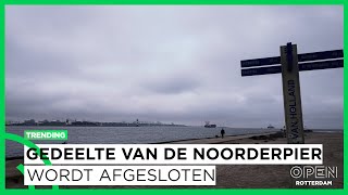 De laatste 600 meter van de Noorderpier Hoek van Holland wordt afgesloten | TRENDING