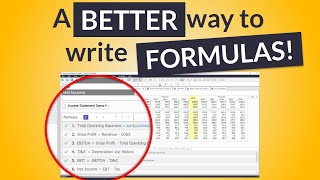 A Better Way to Write Formulas | Financial Modeling Software screenshot 1