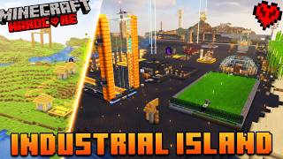 I transformed island into INDUSTRY DISTRICT in Minecraft Hardcore screenshot 4