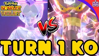 INSANE Turn 1 KO MEWTWO 7 Star Raid for Pokemon Scarlet Violet