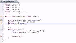 Intermediate Java Tutorial   30   init for Networking Applet Information