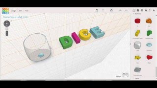 TINKER CAD Tutorial - Hole, Dice