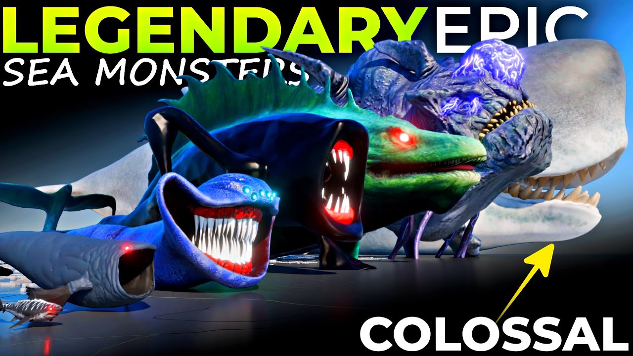 Deadliest Sea Creatures Size Comparison 3D