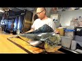 Monster Dolphin Fish Fillet Skills(MAHI MAHI FISH)  - Taiwanese Street Food鬼頭刀