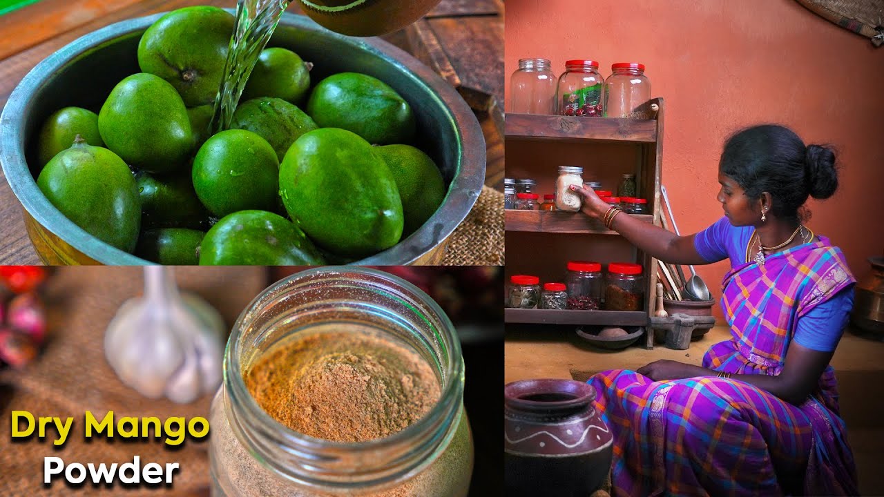 Dry Mango Powder Recipe மாங்காய் பொடி Homemade Amchur powder YouTube