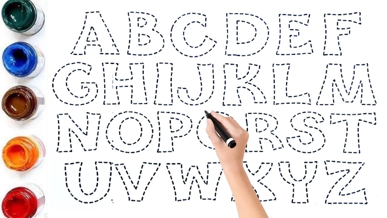 Alphabet Capital Letters A To Z For Kids Toddlers/Easy Step by Step ABC ...