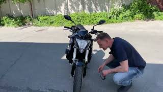 Осмотр мотоцикла Honda CB1000R с пробегом 13000 км