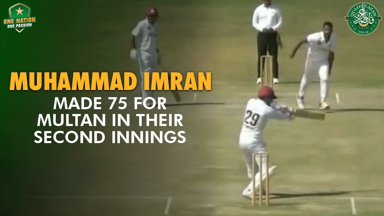 Muhammad Imran made 75 for Multan in their second innings | #KHIWvMUL ...